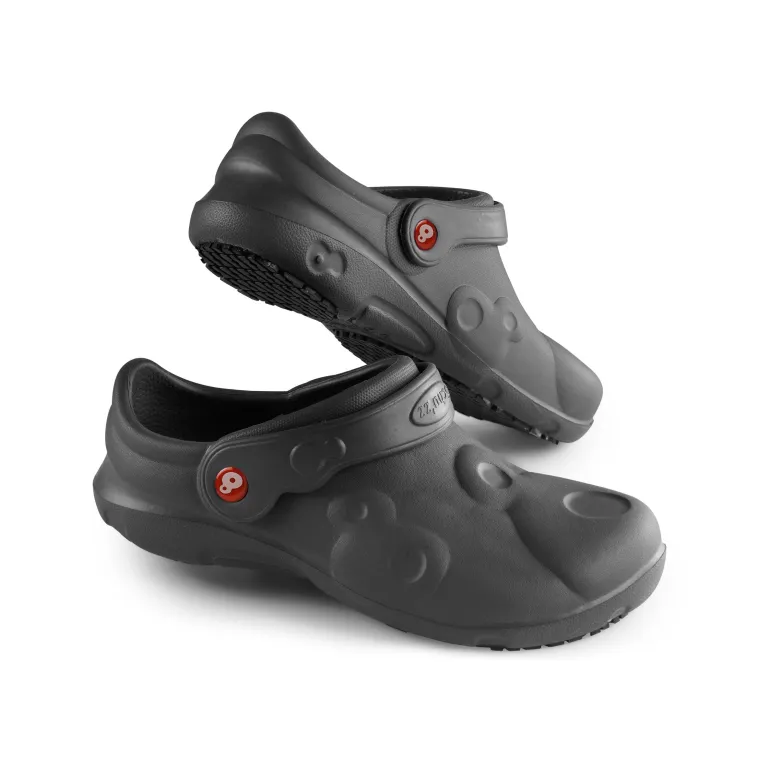 Skridsikker clog i sort som kan vaskes i maskine