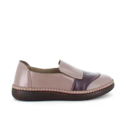 Slip on sko i skind med ultra fleksibel ydersål