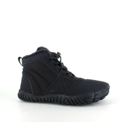 Sort barfodssko med fleksibel gummisål, praktisk klemmelukning og let for