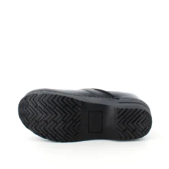 Sort fleksibel Sanita-træsko med hælkappe.