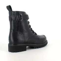 Sort Green Comfort snørestøvle med spænde