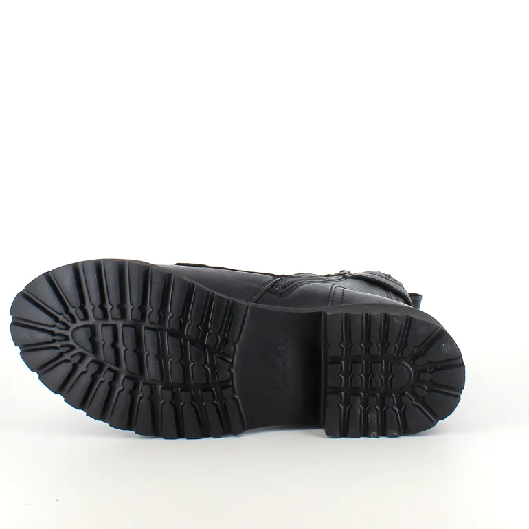 Sort Green Comfort snørestøvle med spænde