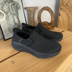 Sort herre slip-in sko fra Skechers