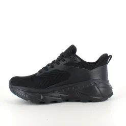 Sort komfortsko med stødabsorberende sål