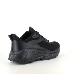 Sort komfortsko med stødabsorberende sål