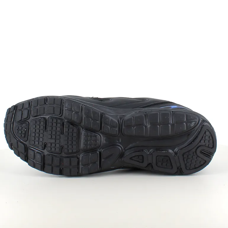 Sort letvægtssko med velcroremme og stødabsorberende sål