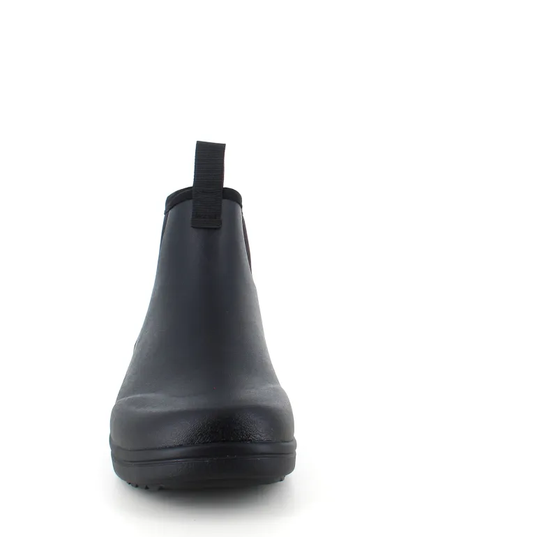 Sort luksus gummistøvle med svangstøtte fra Green Comfort