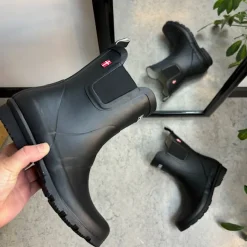 Sort Mols gummistøvle med lavt skaft