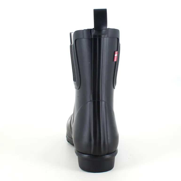 Sort Mols gummistøvle med lavt skaft