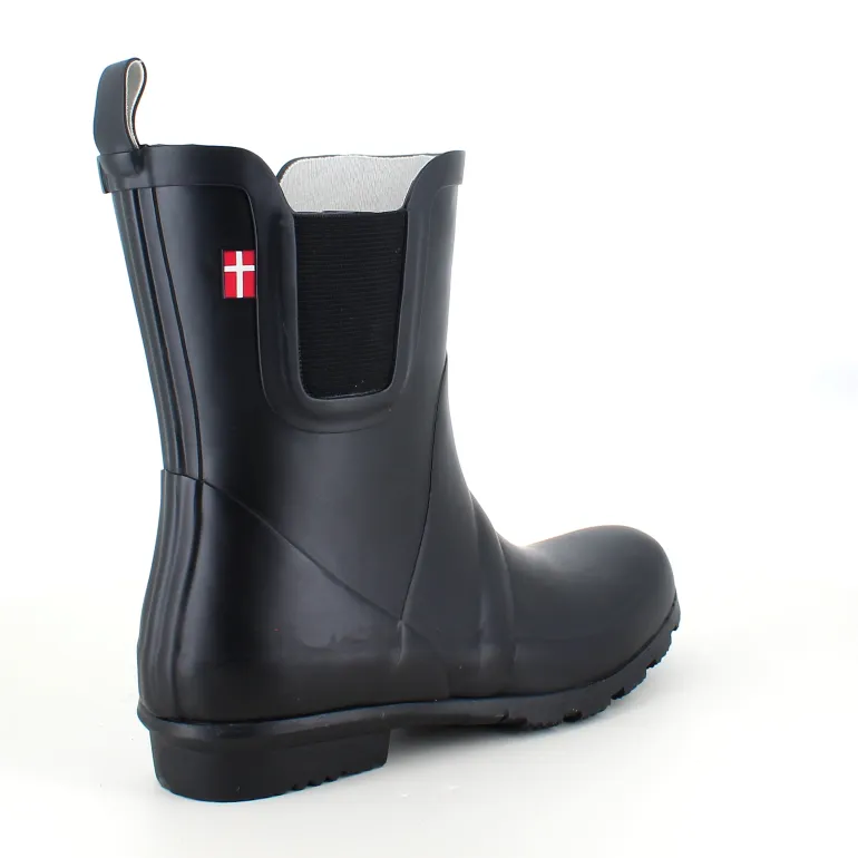 Sort Mols gummistøvle med lavt skaft
