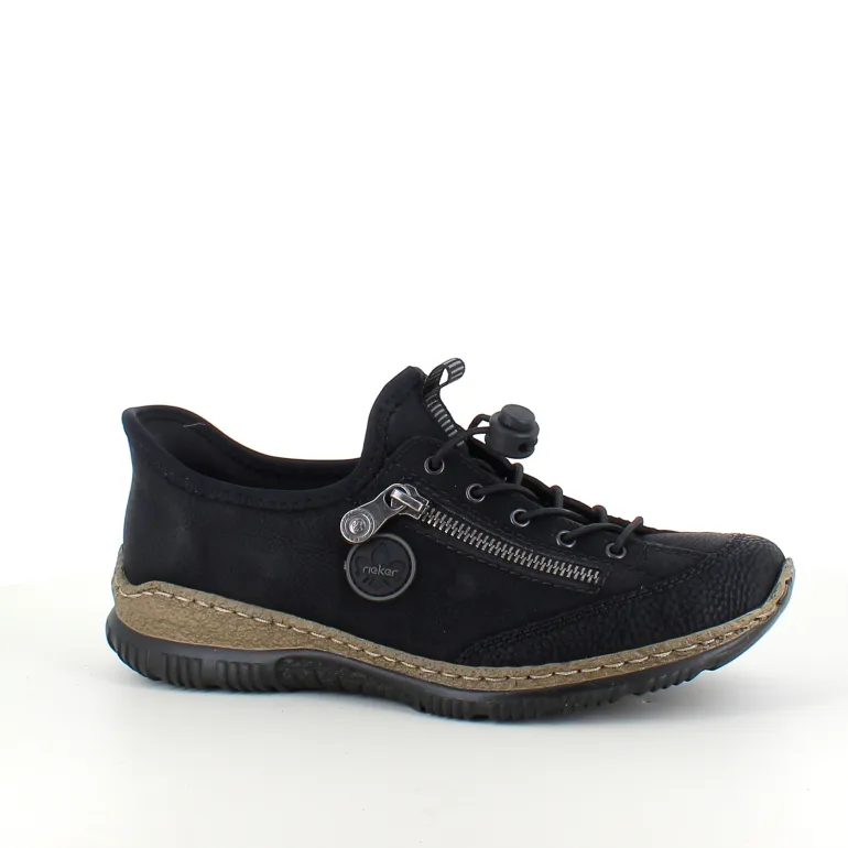 Sort Rieker slip-on sneakers