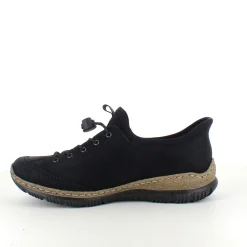 Sort Rieker slip-on sneakers