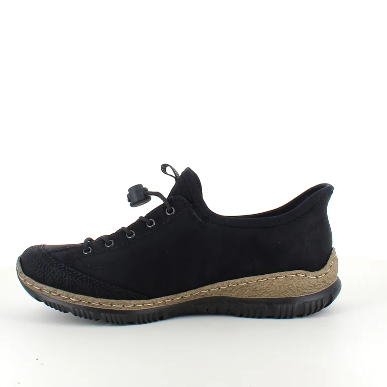Sort Rieker slip-on sneakers