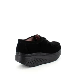 Sort ruskindssko med gængesål og svangstøtte