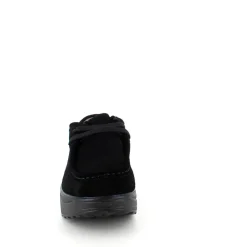 Sort ruskindssko med gængesål og svangstøtte