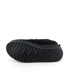 Sort ruskindssko med let foring og gængesål