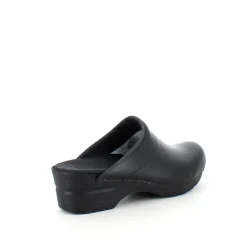 Sort Sanita tøffel træsko med fleksibel bund