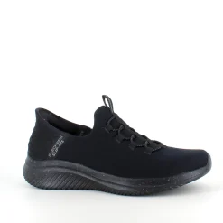 Sort Skechers Slip-Ins med overdel i stretch