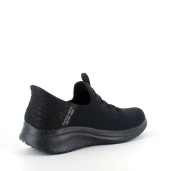 Sort Skechers Slip-Ins med overdel i stretch
