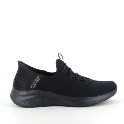 Sort Skechers Slip-Ins med overdel i stretch
