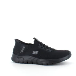 Sort Skechers slip-ins med svangstøtte