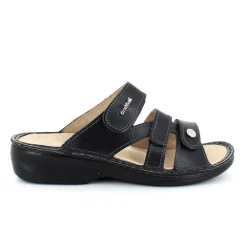 Sort skind slip on til knyster