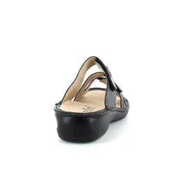 Sort skind slip on til knyster