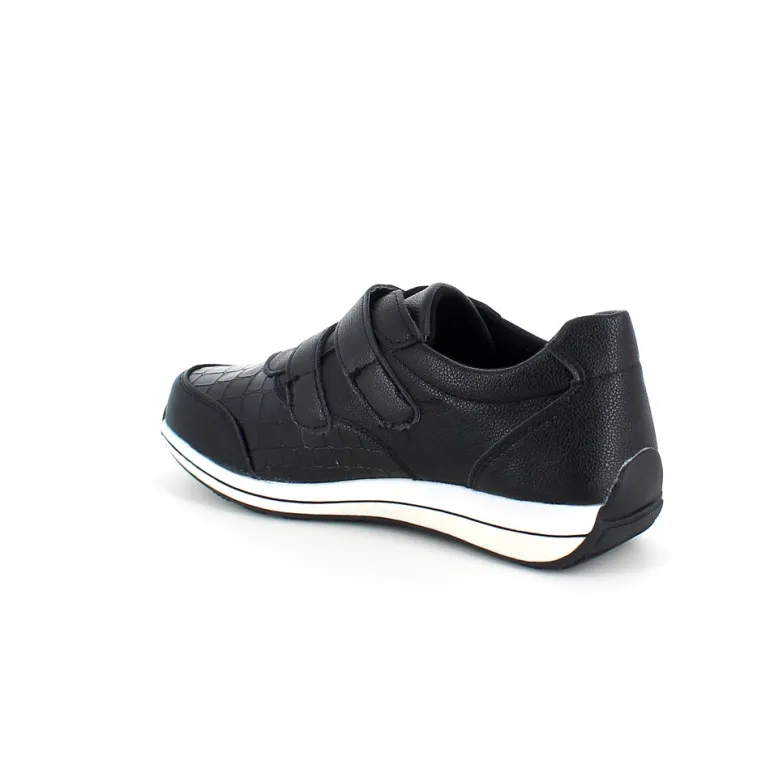 Sort sko med god velcro åbning