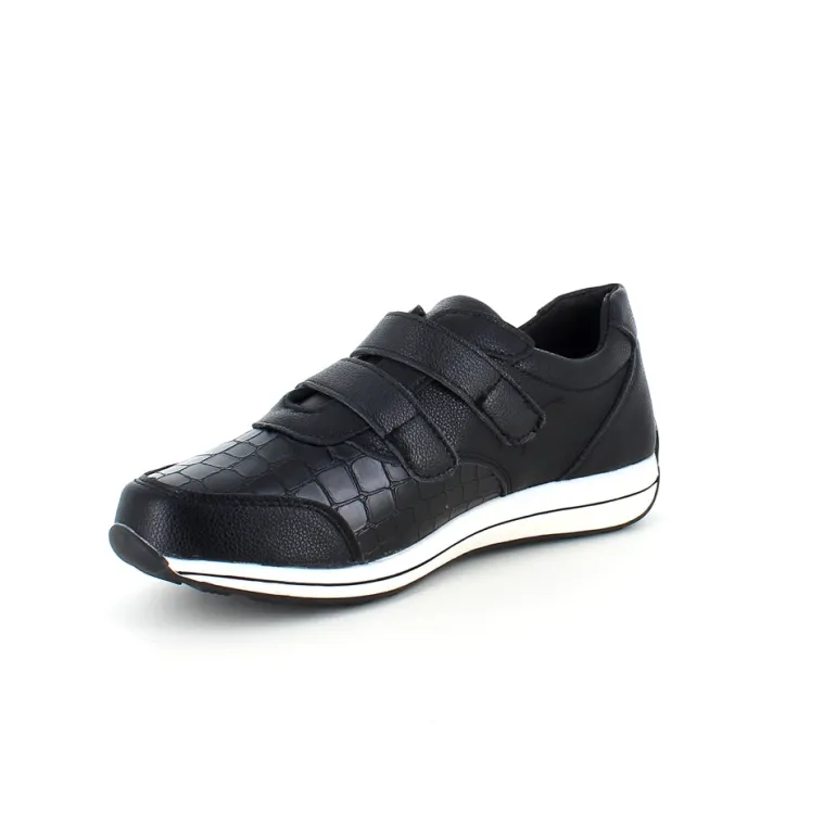 Sort sko med god velcro åbning