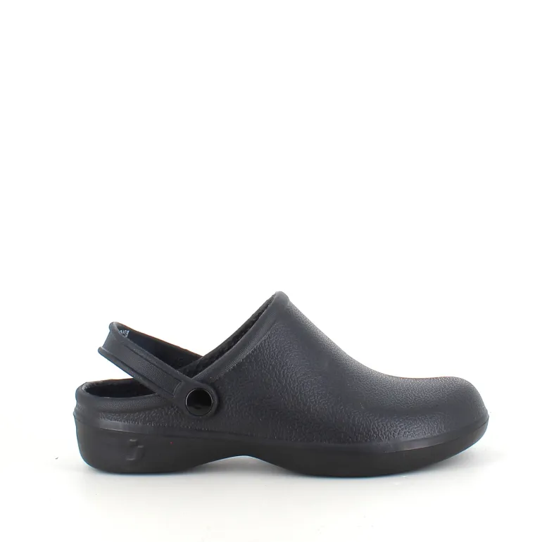 Sort skridsikker clog træsko
