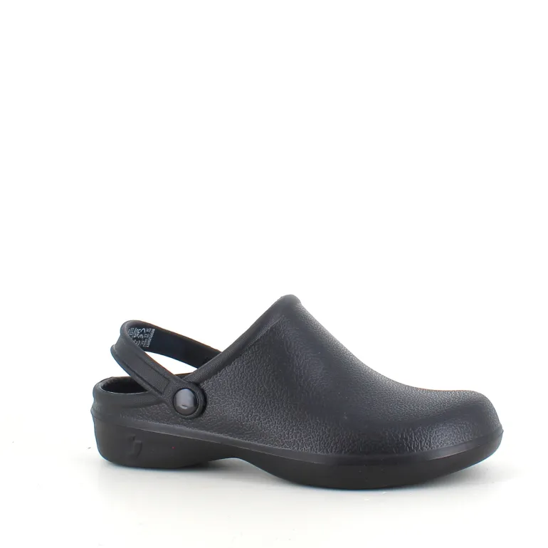 Sort skridsikker clog træsko