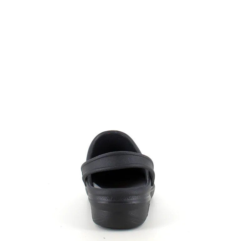 Sort skridsikker clog træsko