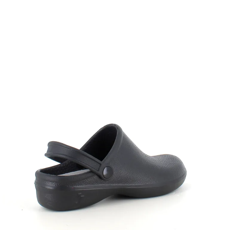 Sort skridsikker clog træsko