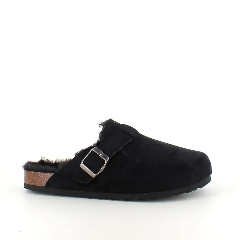 Sort Slip on hjemmesko