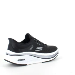 Sort slip-ins sko fra Skechers med elastiksnøre