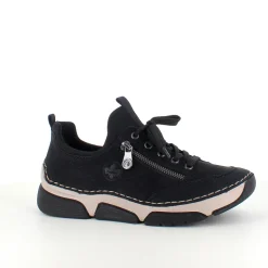 Sort sneakers fra Rieker med god stødabsorbering