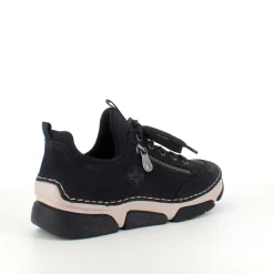 Sort sneakers fra Rieker med god stødabsorbering