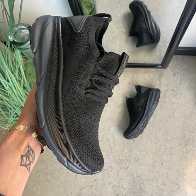 Sort Step-on sko fra Rugged Gear