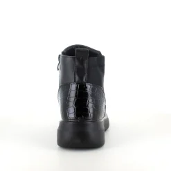 Sort støvle med lynlås