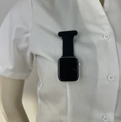 Sort sygepleje silikone rem til Apple Watch