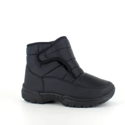 Sort vatteret støvle med velcroåbning