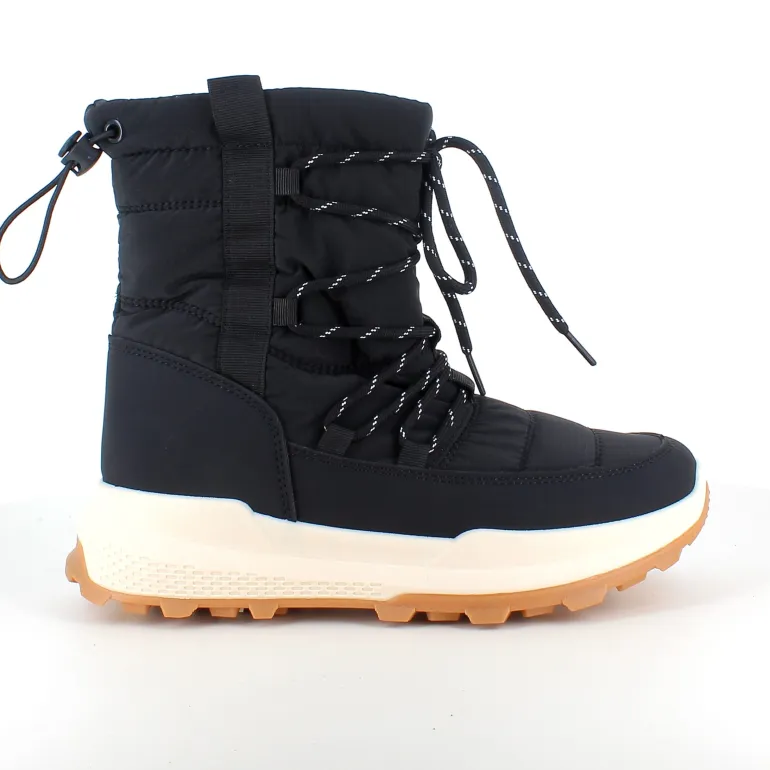 Sort vinterstøvle med lækkert blødt for