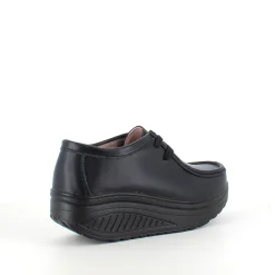 Sorte skindsko med gængesål og svangstøtte