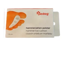 Støtteindlæg til hammertå på højre fod