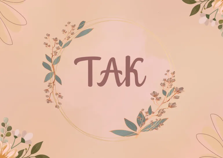 TAK, til og fra kort i neutrale farver