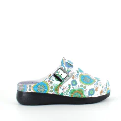 Træsko med mønstretprint