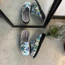 Træsko med mønstretprint