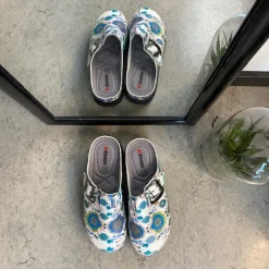 Træsko med mønstretprint