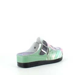 Træsko med print en cool kat