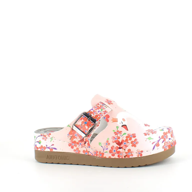 Træsko med svaneprint